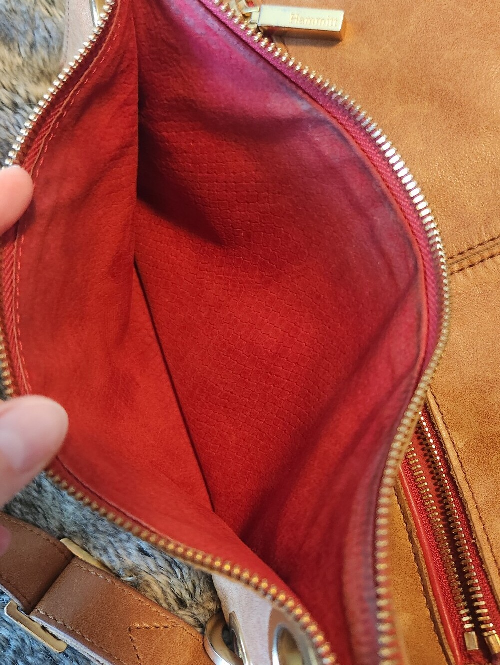 Hammitt Large Montana With Fringe In Saddle Leather - Picture 12 of 12